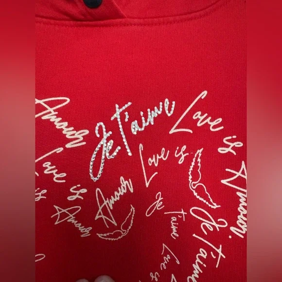 Zadig & Voltaire Mia Heart Hoodie ❤️ Sold Out Valentine’s Sweater Rare - Picture 6 of 7